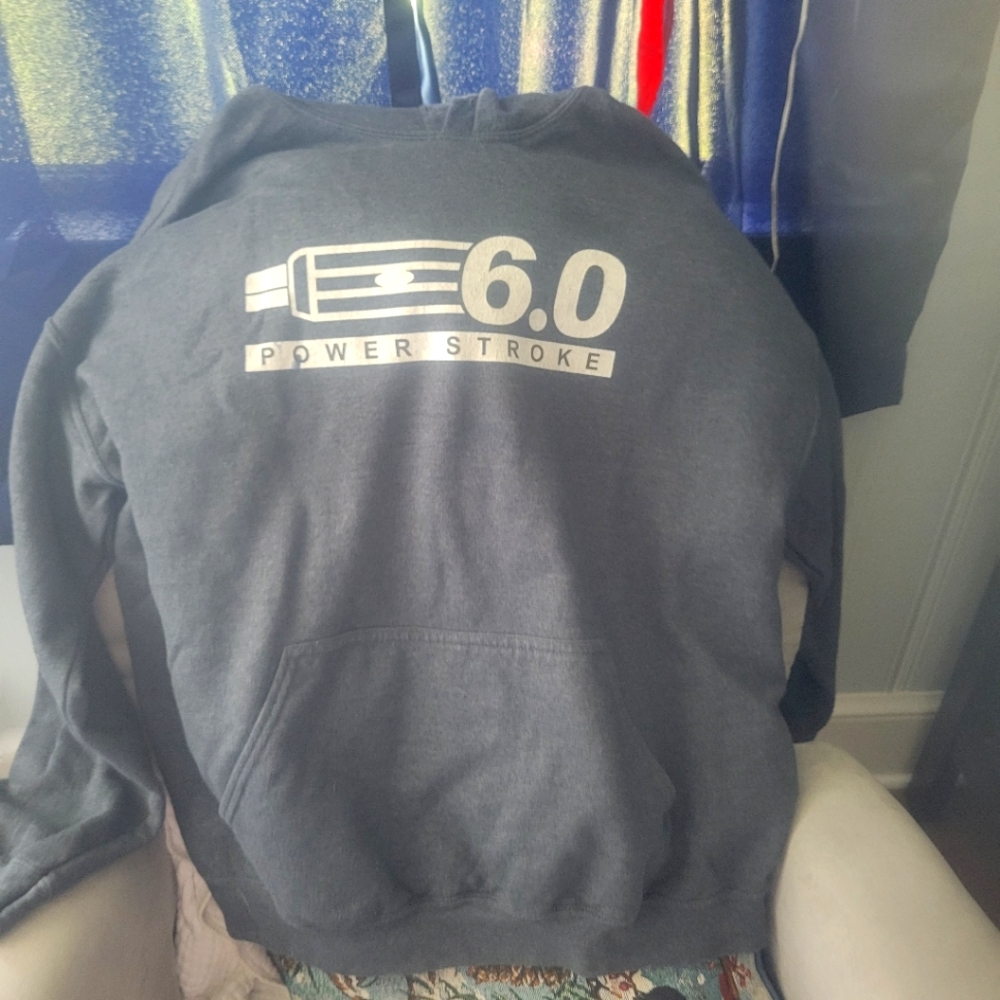 Ford Powerstroke 6.0 Gildan Gray Sweatshirt